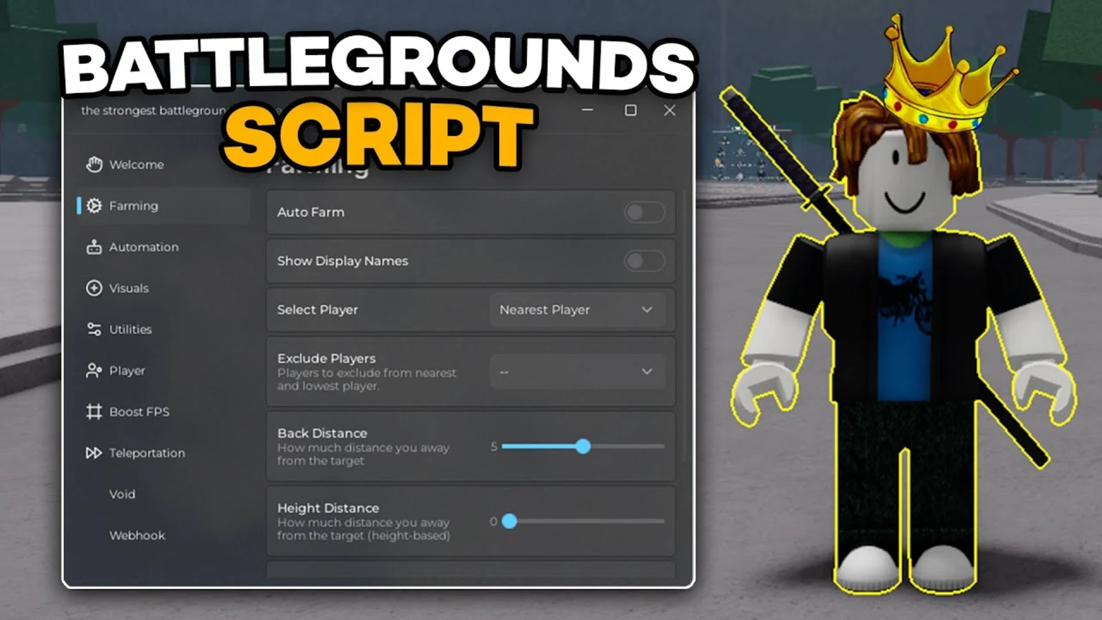Скрипт для The Strongest Battlegrounds